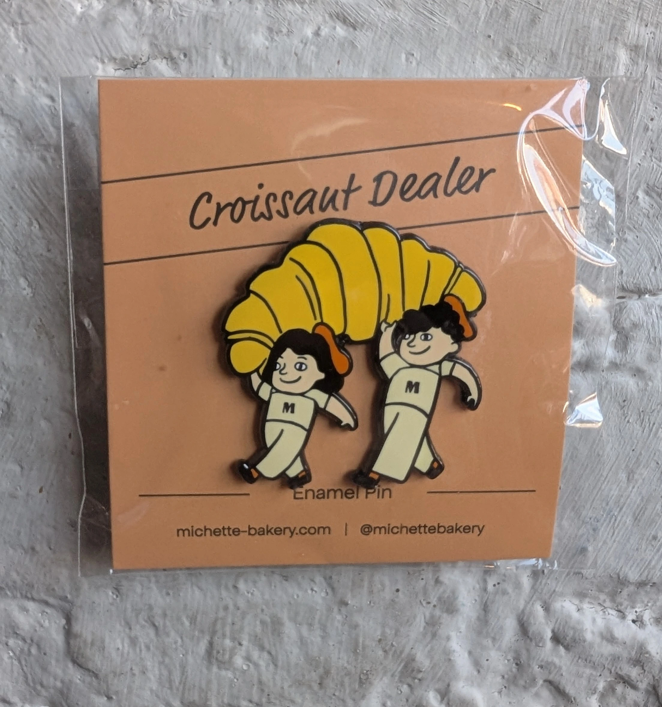 Enamel Pin michette bakery Somerville
